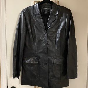 Liz Claiborne Collection size 14 leather blazer/jacket